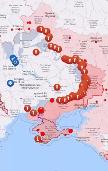 Мапа бойових дій в Україні: 19.04.2024